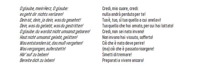 Credi mio cuore - Mahler - Resurrezione